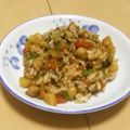 きらり流れ星's cooksnap of when they made ひよこ豆と豚肉の味噌炒飯.
