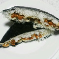 ７２３'s cooksnap of when they made 納豆とたまご焼きのおにぎらず.