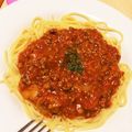 クック8KBX1Z☆'s cooksnap of when they made トマト缶で♪基本のミートソースパスタ☆彡.