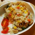 けろママ☆'s cooksnap of when they made 簡単！ミックスベジタブル入りチャーハン.