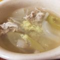 きじおとこたま's cooksnap of when they made 豚肉・白菜・長ねぎの野菜たっぷりすまし汁.