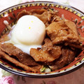 ☆アリスローズ☆'s cooksnap of when they made 我が家の豚丼 温玉のせ♪.