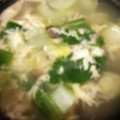 hamanny's cooksnap of when they made 簡単　チンゲン菜　椎茸　卵の　中華スープ.