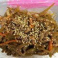 チョコあず's cooksnap of when they made ふきと豚肉のこっくりきんぴら.