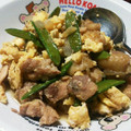 athesca's cooksnap of when they made お弁当のおかず★鶏肉と絹サヤの中華炒め.