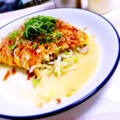 haruu12's cooksnap of when they made もやしのとん平焼き.