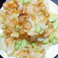ころぽんりさまま's cooksnap of when they made 新玉ねぎと空豆と海老のかき揚げ.