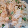 nisinori's cooksnap of when they made 新玉ねぎとグリンピースのかき揚げ.