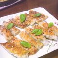 枝29's cooksnap of when they made 餃子の皮でバジル豚巻き.