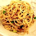 alohapine's cooksnap of when they made 梅とサーディンのパスタ☆.