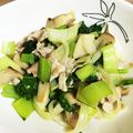 meimimitan's cooksnap of when they made チンゲン菜と豚肉・エリンギの餡かけ炒め.