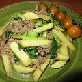 モグタソ's cooksnap of when they made 新じゃがと牛肉のシャキシャキ青椒肉絲風.