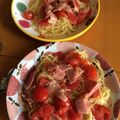 ぐうたらさとろ's cooksnap of when they made お酒に合うトマトの冷製パスタ♡.
