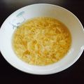 yoshi☆27's cooksnap of when they made ふわふわ、かき玉汁たまごスープ子供大好き.