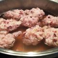 聖剣伝説2's cooksnap of when they made ★柚子こしょう入り★いかだんごのお吸い物.