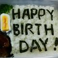 smileぺんちゃん's cooksnap of when they made 愛のメッセージ弁当☆.