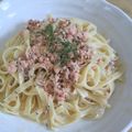 ひーちゃんママ♪'s cooksnap of when they made 鮭とディルのCheezyクリームパスタ♪.