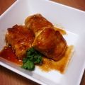 ゆりちゃんまん☆'s cooksnap of when they made 豚肉の豆腐巻き～照り焼き～.