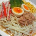 ぱど☆ちょ's cooksnap of when they made 手作りゴマダレのサラダうどん.
