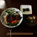 ayumusic's cooksnap of when they made チューボーですよ！　ステーキ丼.