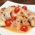 hermdi's cooksnap of when they made 新玉たっぷり！鶏もも肉のポン酢バター炒め.