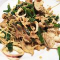 yamaerk's cooksnap of when they made イカと豚肉とニラの炒め物.