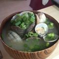 サーフブレイド's cooksnap of when they made 漁師ごはん★あさりのお味噌汁.