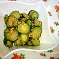 ゆ〜そん's cooksnap of when they made 簡単☆ごまきゅうり.