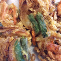 もふ☆'s cooksnap of when they made 新玉葱と海老のかき揚げ.