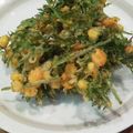 ミーリュウ's cooksnap of when they made ニンジンの葉でかき揚げ.