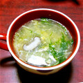 ともちゃん（＾０＾）'s cooksnap of when they made 椎茸と水菜のかきたま中華スープ.