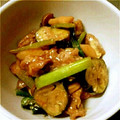 cinna888's cooksnap of when they made 茄子と小松菜としめじのオイスターマヨ！.