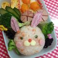 たにたーに's cooksnap of when they made 幼稚園 キャラ弁♡うさぎ お弁当.