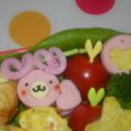 abumix's cooksnap of when they made ソーセージでさくらゴマ☆キャラおかず.
