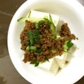 横浜グール's cooksnap of when they made 豆腐のオイスターソース 肉味噌がけ.