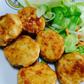 ジンベえちゃん's cooksnap of when they made 鶏つくねのしょうが焼き.