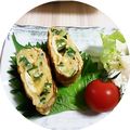 ＴＯＭＯＷＡＴ's cooksnap of when they made 彩りあざやか☆オクラの玉子焼き.