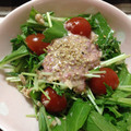 まりなん☻'s cooksnap of when they made 梅マヨ＊水菜とトマトとツナの簡単サラダ.