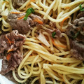 fm04's cooksnap of when they made 牛肉ときのこの和風パスタ.