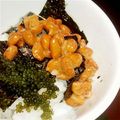 ☆にん☆'s cooksnap of when they made 納豆と海ぶどうのミニ丼.