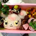 じゃじゃ姫's cooksnap of when they made ジュエルペット♪ラブラ＊キャラ弁.
