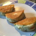 ラクラクダ's cooksnap of when they made ポテトサラダを包んだキムチ鍋風味ロール.