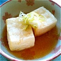 memepiko's cooksnap of when they made 簡単 揚げ出し豆腐.