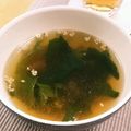 くまちーこ's cooksnap of when they made 冷しゃぶの時にはぜひ！！簡単わかめスープ.