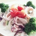 みっくママ's cooksnap of when they made デパ地下風?!イカとタマネギのサラダ.