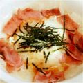 くぅぽん☆'s cooksnap of when they made 刻み海苔のせて❤ハムエッグ餅ココット.