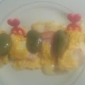 ちなつのママ's cooksnap of when they made 甘い卵☆ハムチーズレタスのくるくる卵焼き.