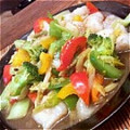 mahochan1's cooksnap of when they made 白身魚の中華風野菜炒め.