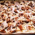 Popopon026's cooksnap of when they made 煮込み酢で簡単♪照り焼きチキンピザ.