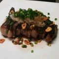 ようざん羊's cooksnap of when they made 居酒屋ご飯☆牛ソテー柚子胡椒ソース♪.